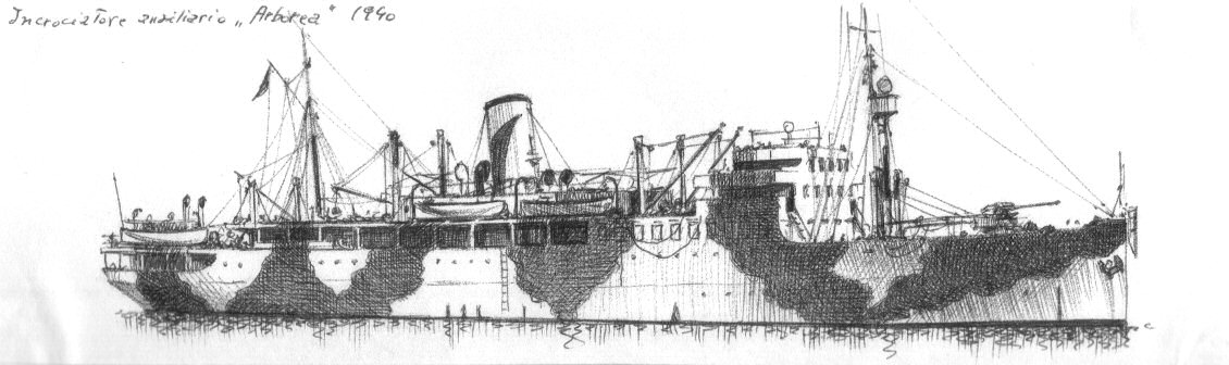 1940 - Incrociatore ausiliario 'Arborea'